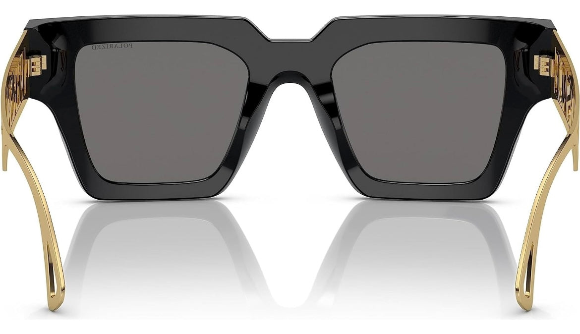 Versace Woman Sunglasses Black Frame Dark Grey Lenses 50MM