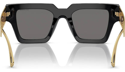 Versace Woman Sunglasses Black Frame Dark Grey Lenses 50MM