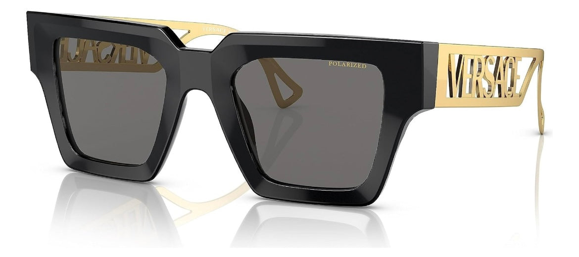 Versace Woman Sunglasses Black Frame Dark Grey Lenses 50MM