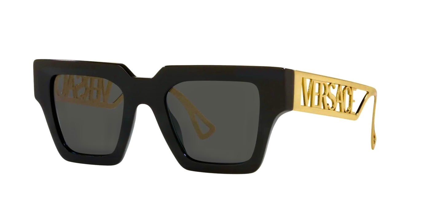 Versace Woman Sunglasses Black Frame Dark Grey Lenses 50MM