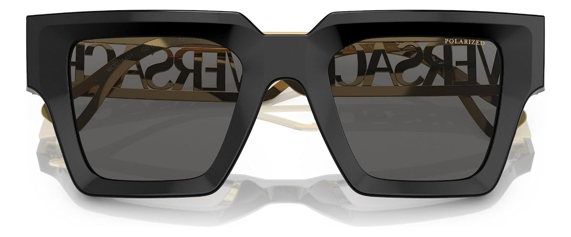 Versace Woman Sunglasses Black Frame Dark Grey Lenses 50MM