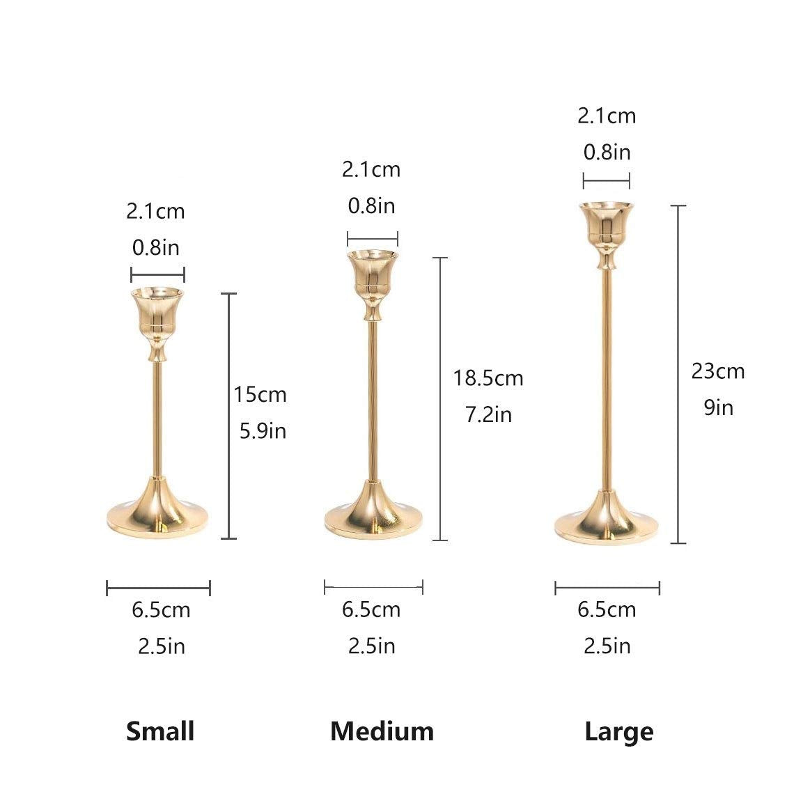 Elegante candelabro de oro vintage