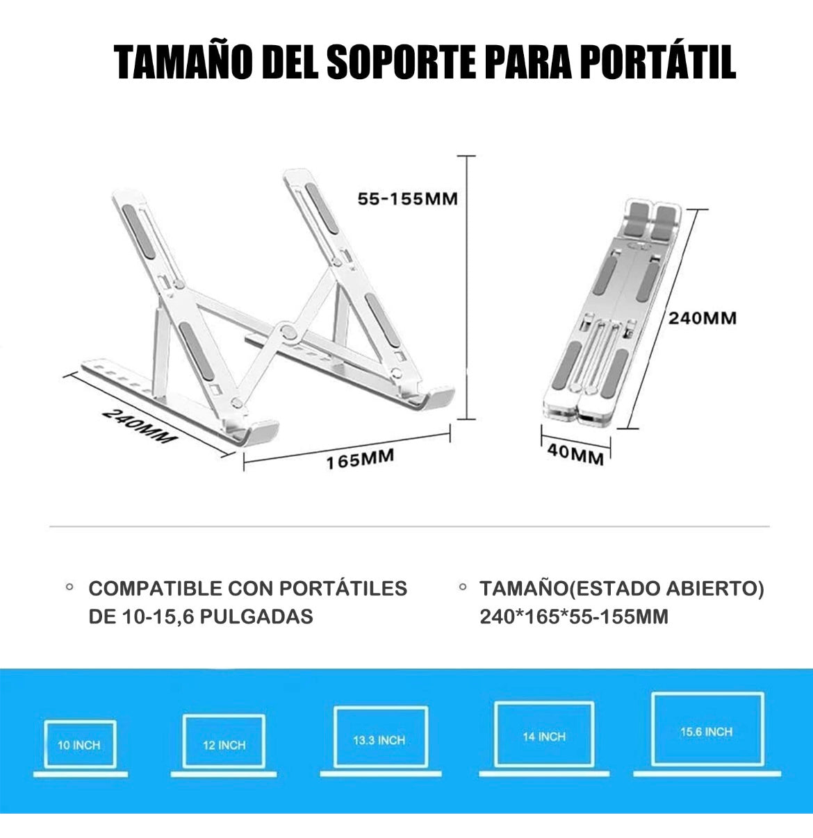 Foldable Laptop Stand Adjustable Notebook Stand Portable Laptop