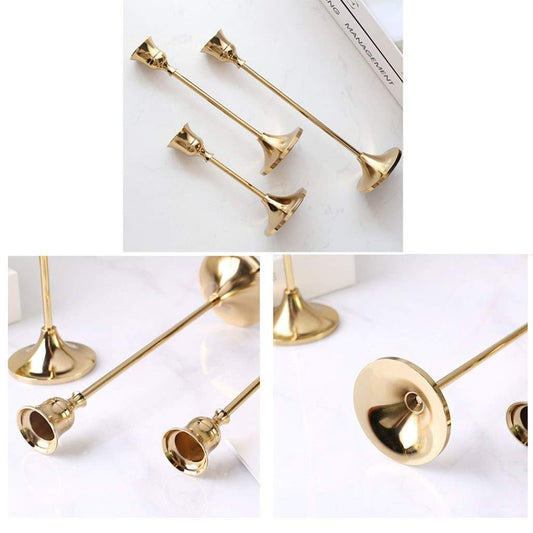 Elegante candelabro de oro vintage