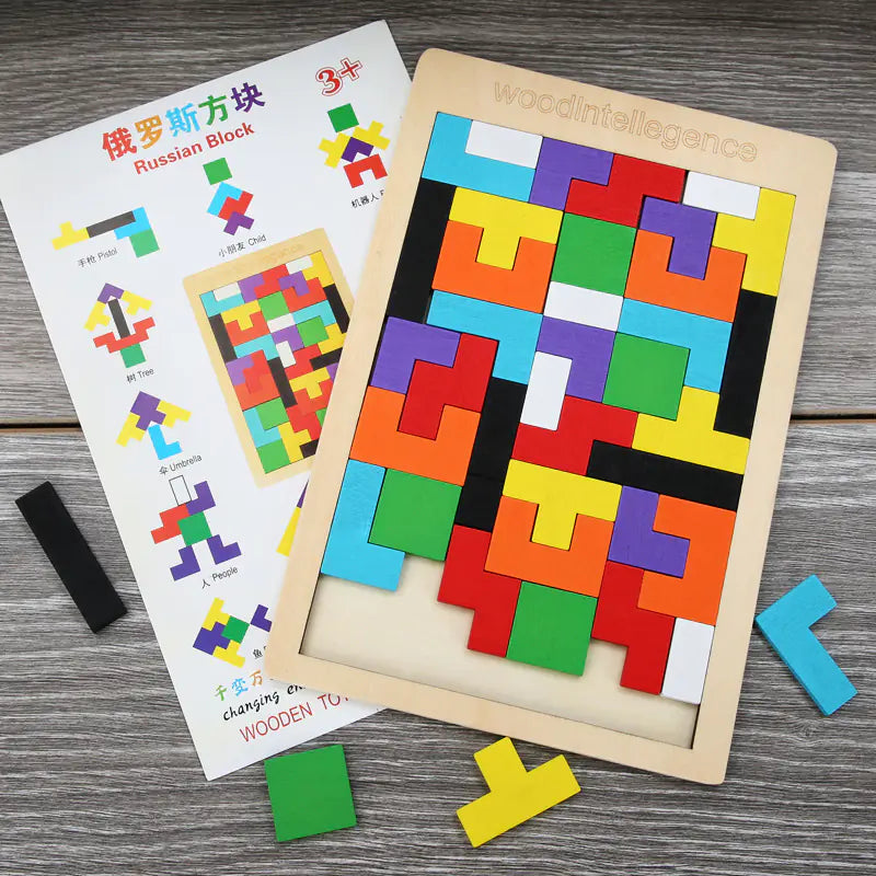 Juguete Rompecabezas Cubo de Madera 3D