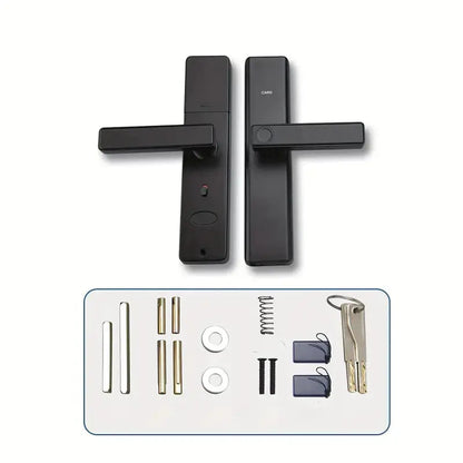 Cerradura Inteligente con Contraseña y Huella Digital para Puertas de Madera